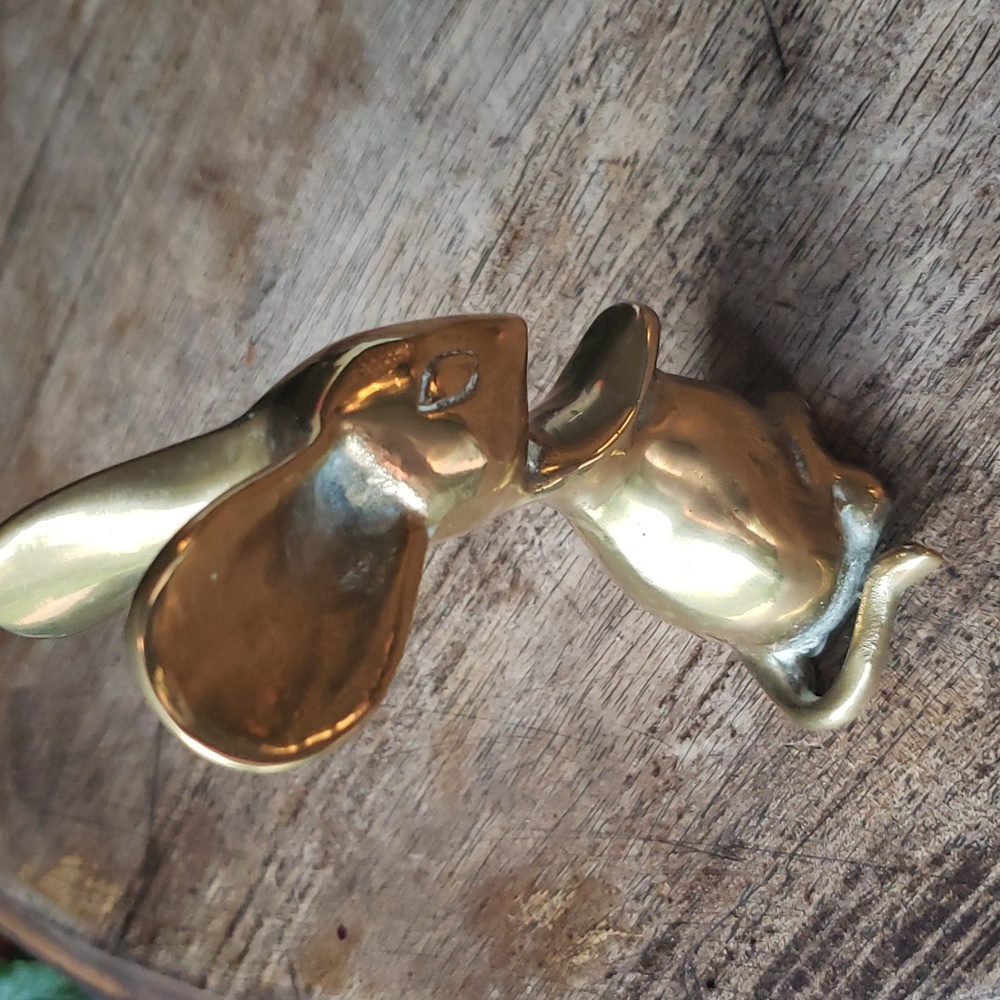 Vintage Brass Mouse decor boho